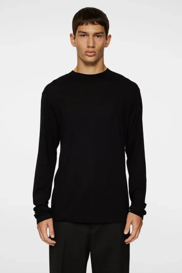 Arnie mock neck LS t-shirt