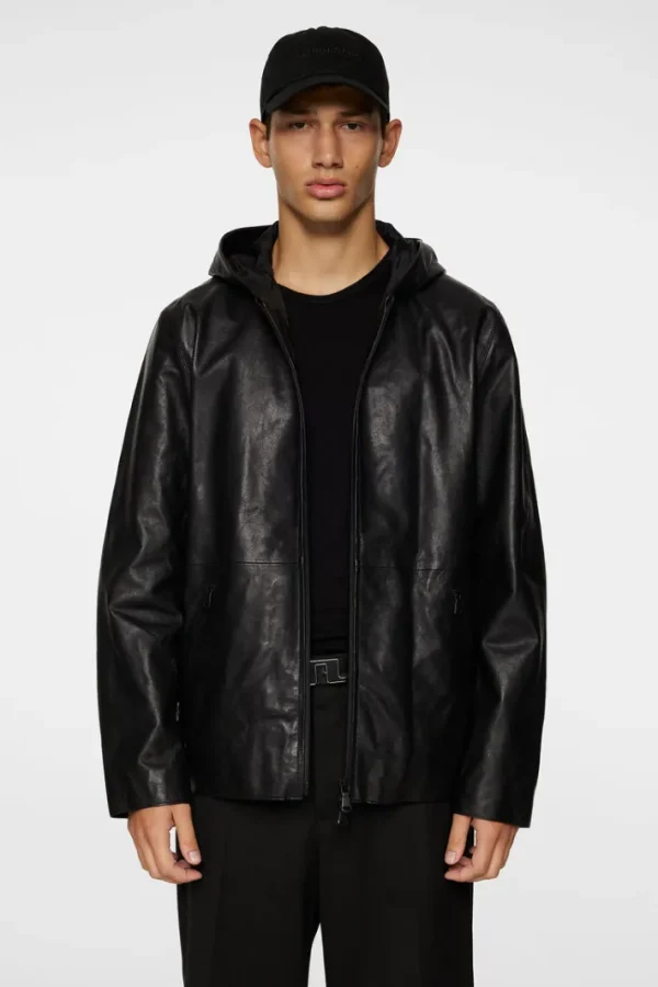 Hadley Leather Hoody Jacket