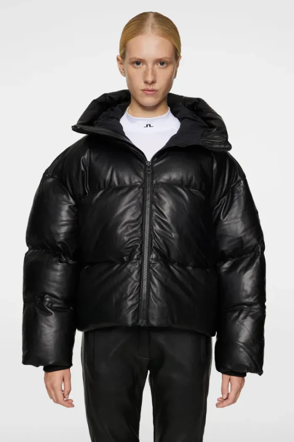 Jolene Leather Padded Jacket