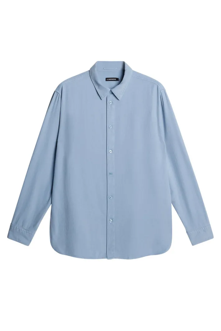 Reg LS Struct Gmd Tencel Shirt
